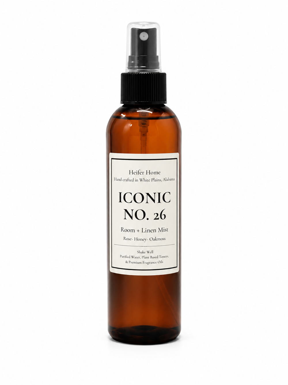 Heifer Home Iconic No. 26 room + linen mist for refreshing fabrics and living spaces.