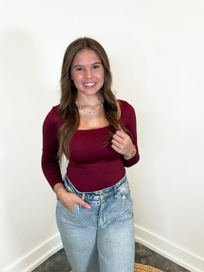 Eva's Seamless Square Neck Bodysuit