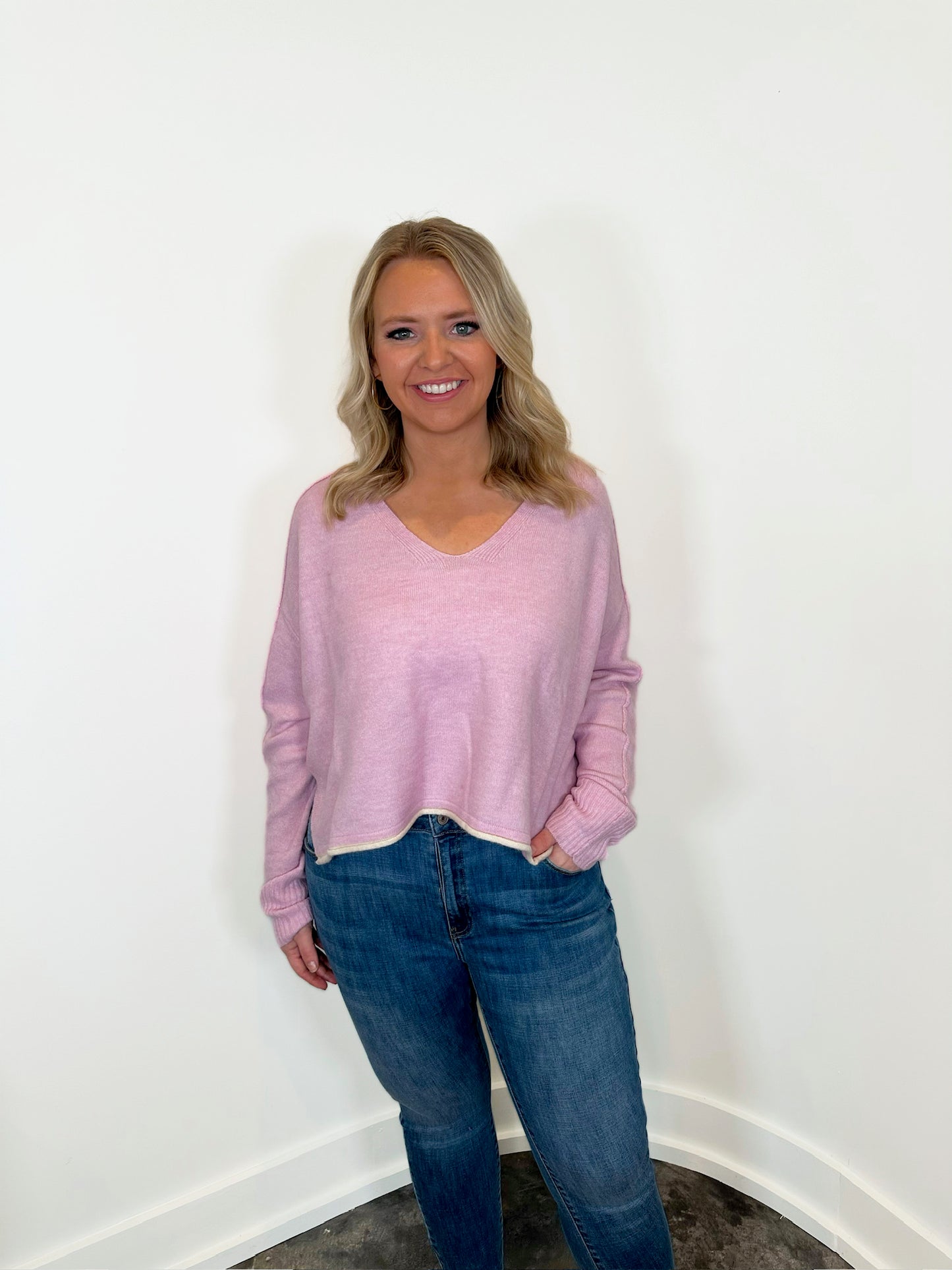 Joan Split Neck Sweater