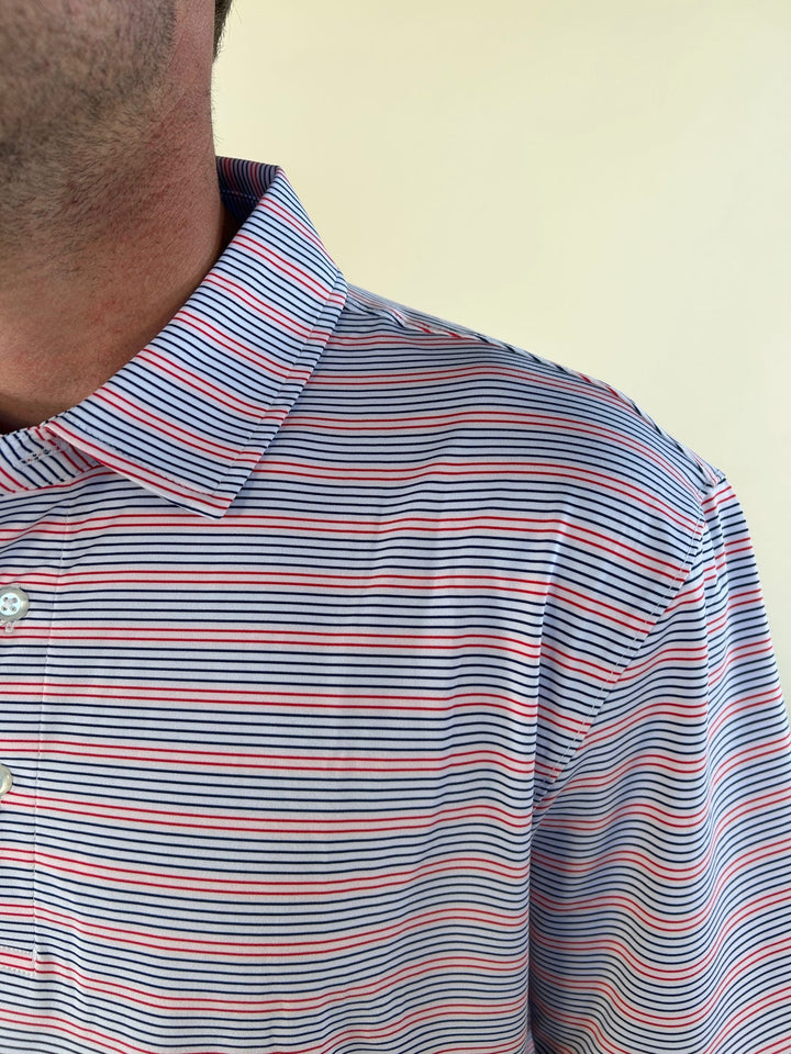 Men’s Performance Thin Stripe Polo