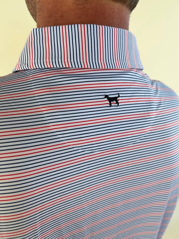 Men’s Performance Thin Stripe Polo