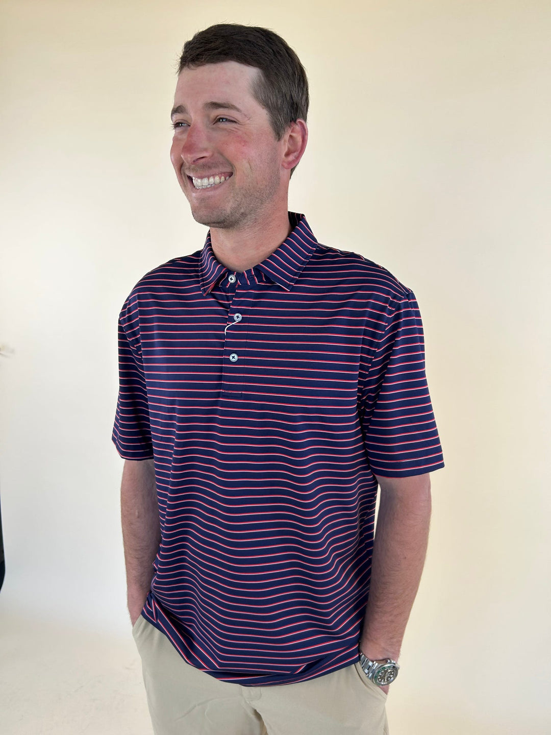 Men’s Performance Stripe Polo