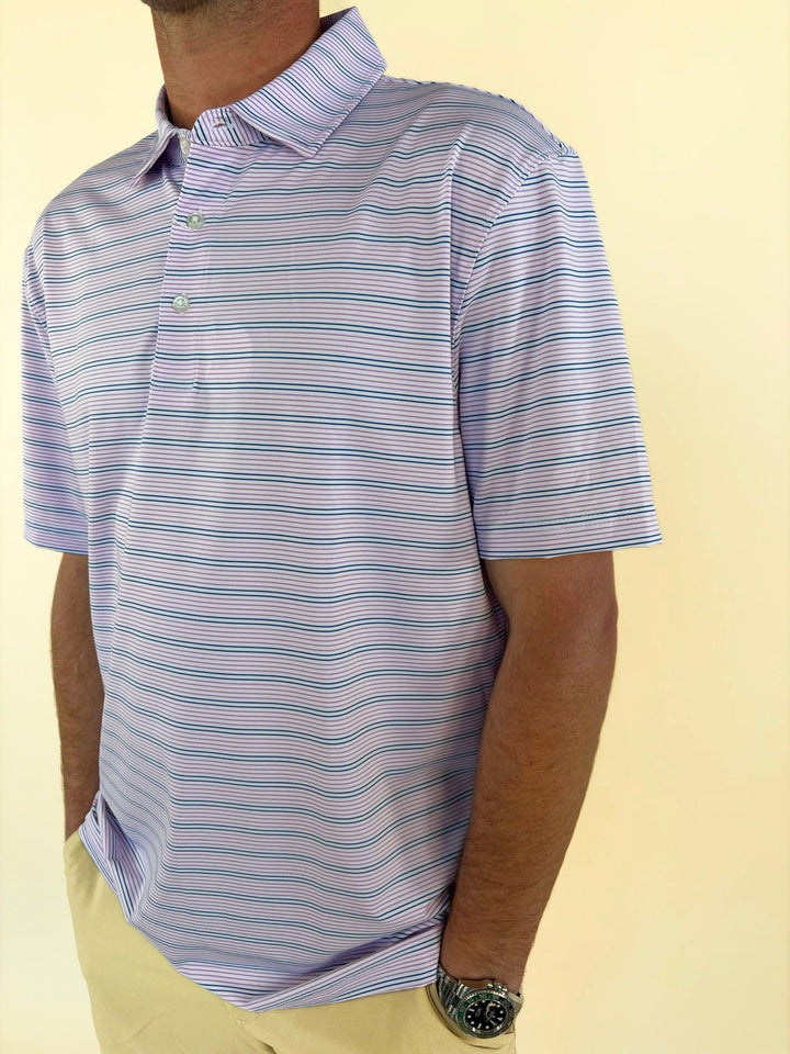 Men’s Performance Thin Stripe Polo