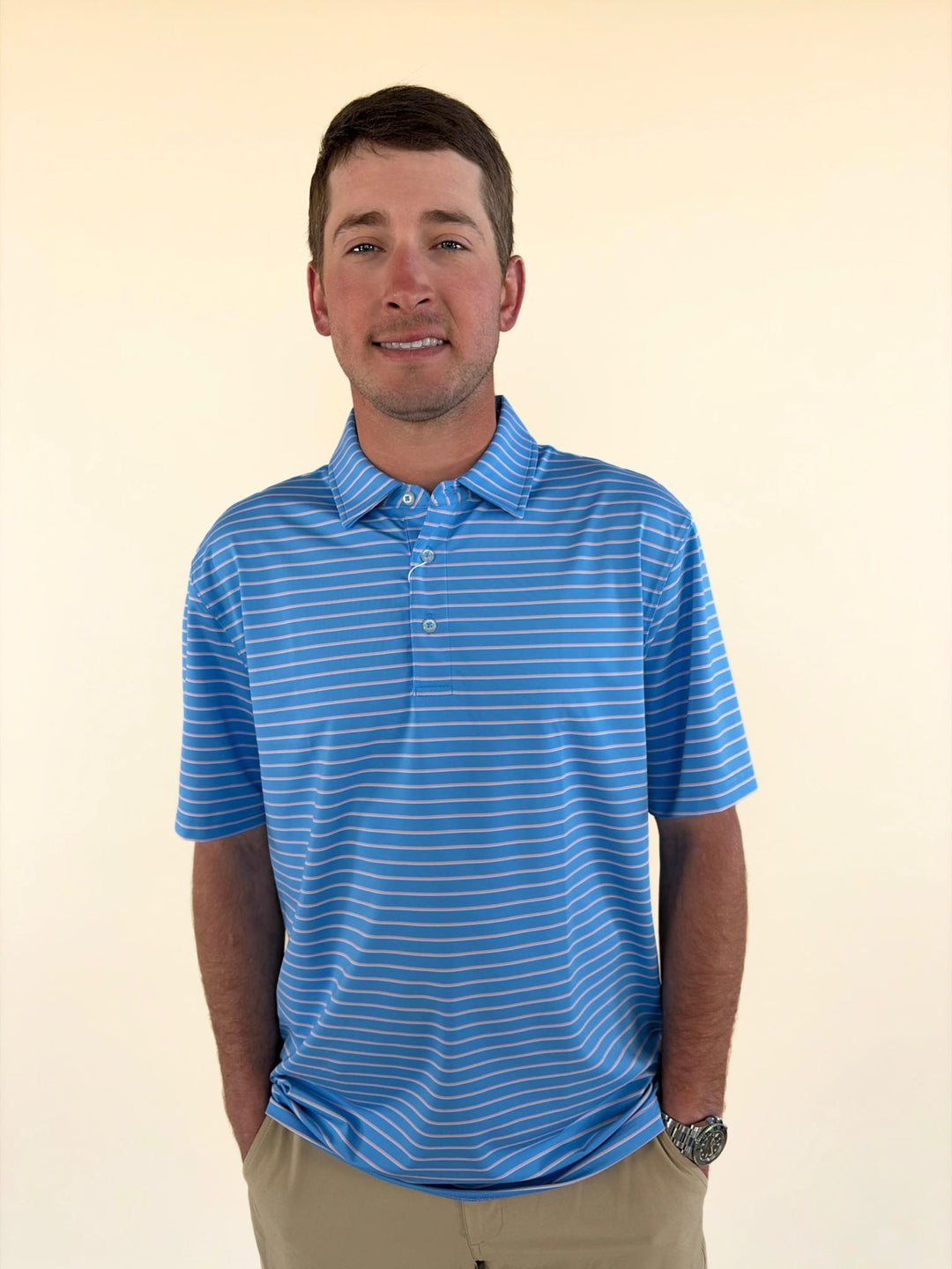 Men’s Performance Stripe Polo