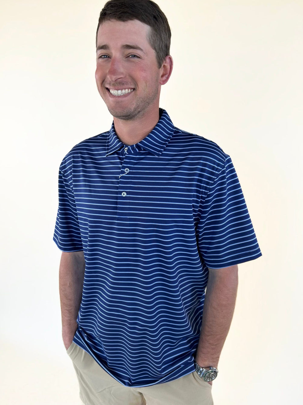 Men’s Performance Stripe Polo