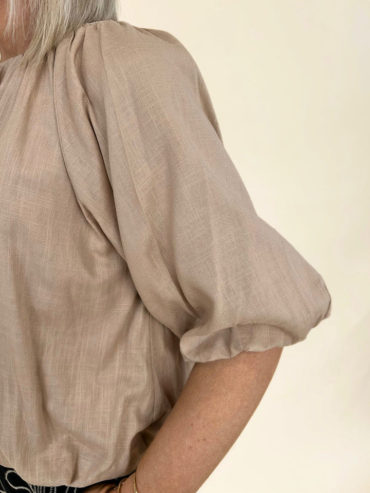 Kalia Gathered Neck Top