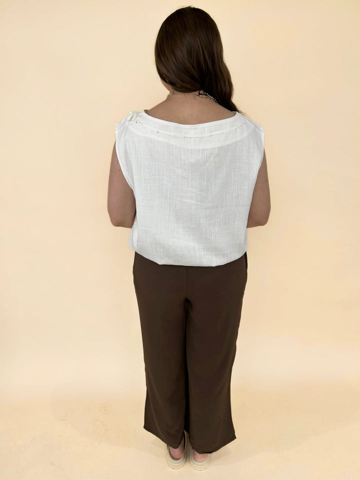 Valoria Sleeveless Ruffle Top