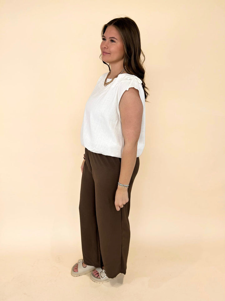 Valoria Sleeveless Ruffle Top
