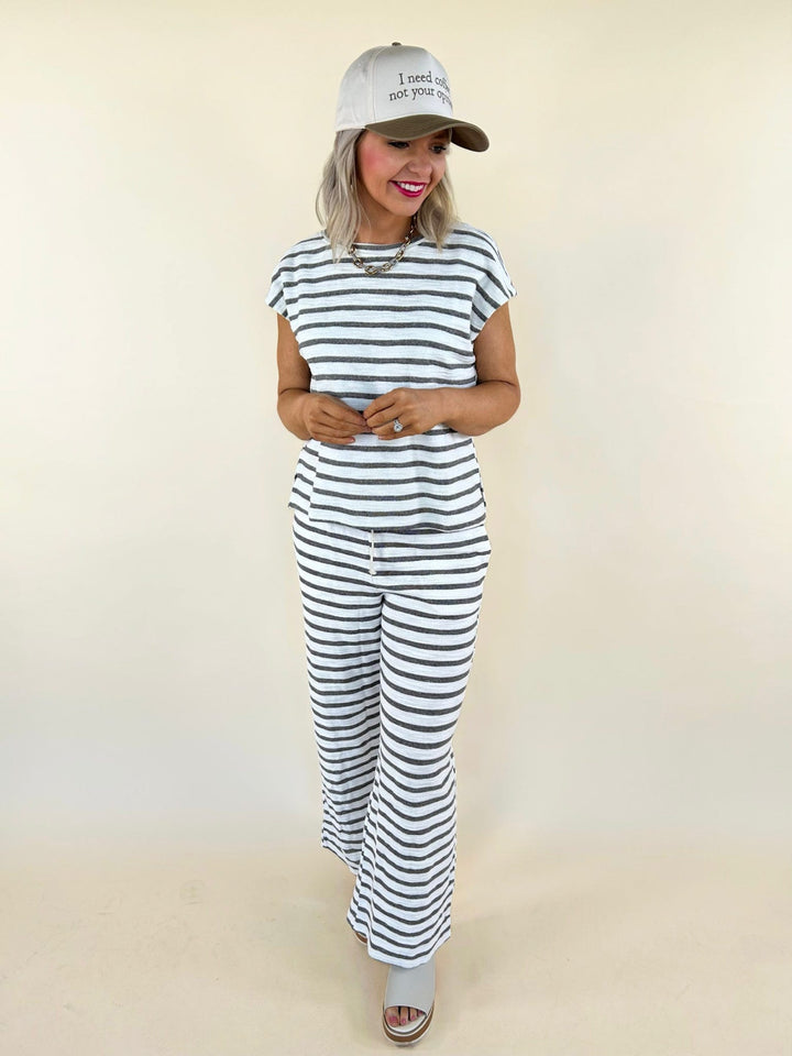 Alia Striped Knit Set