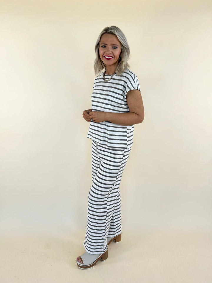 Alia Striped Knit Set