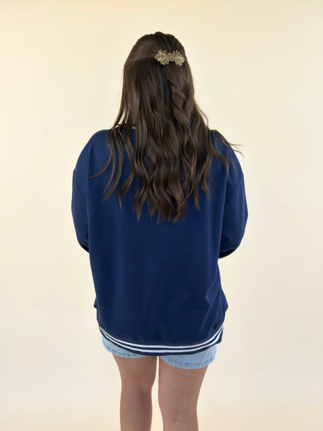 Classic Oversized America Crew Sweatshirt