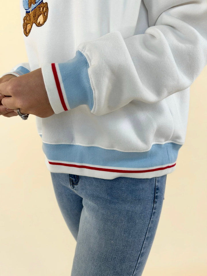 Signature Crew Star Spangled Bear Sweatshirt