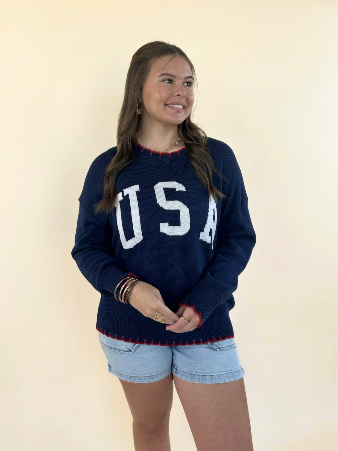 All-American USA Stitch Sweater