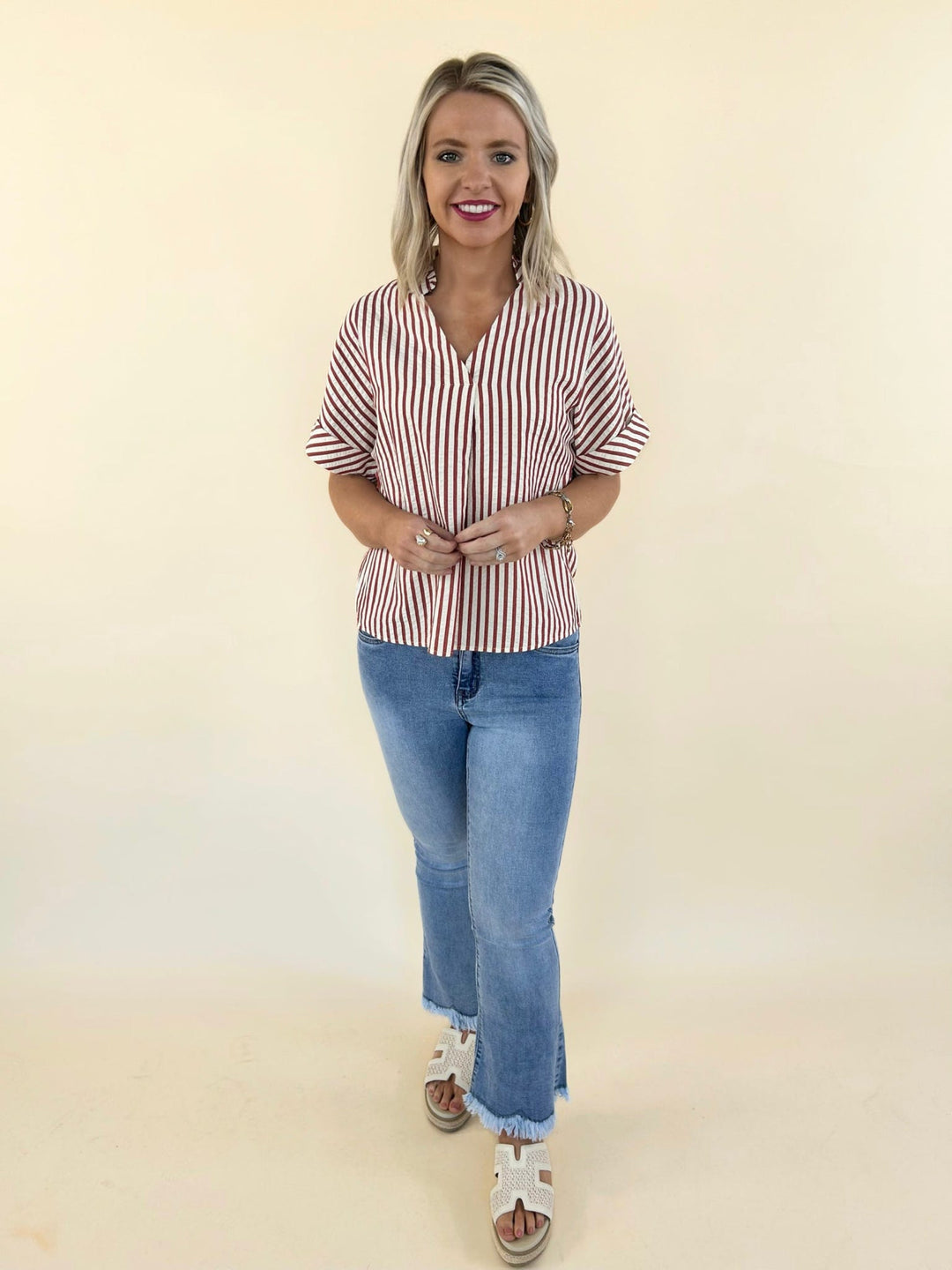 Lucia Striped Top