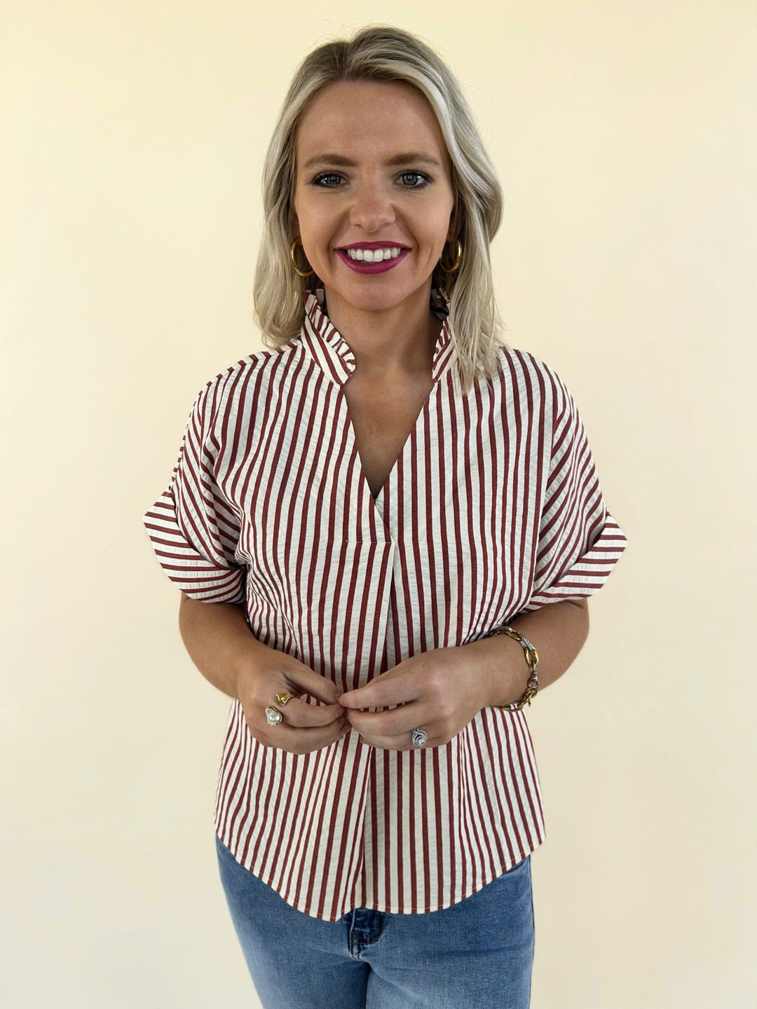 Lucia Striped Top