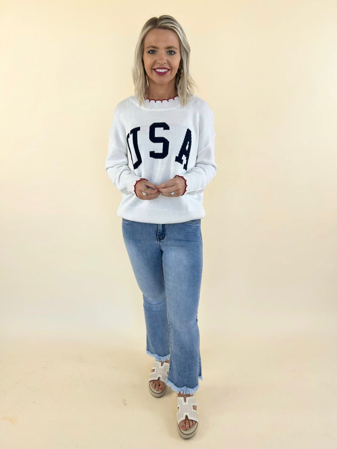 All-American USA Stitch Sweater