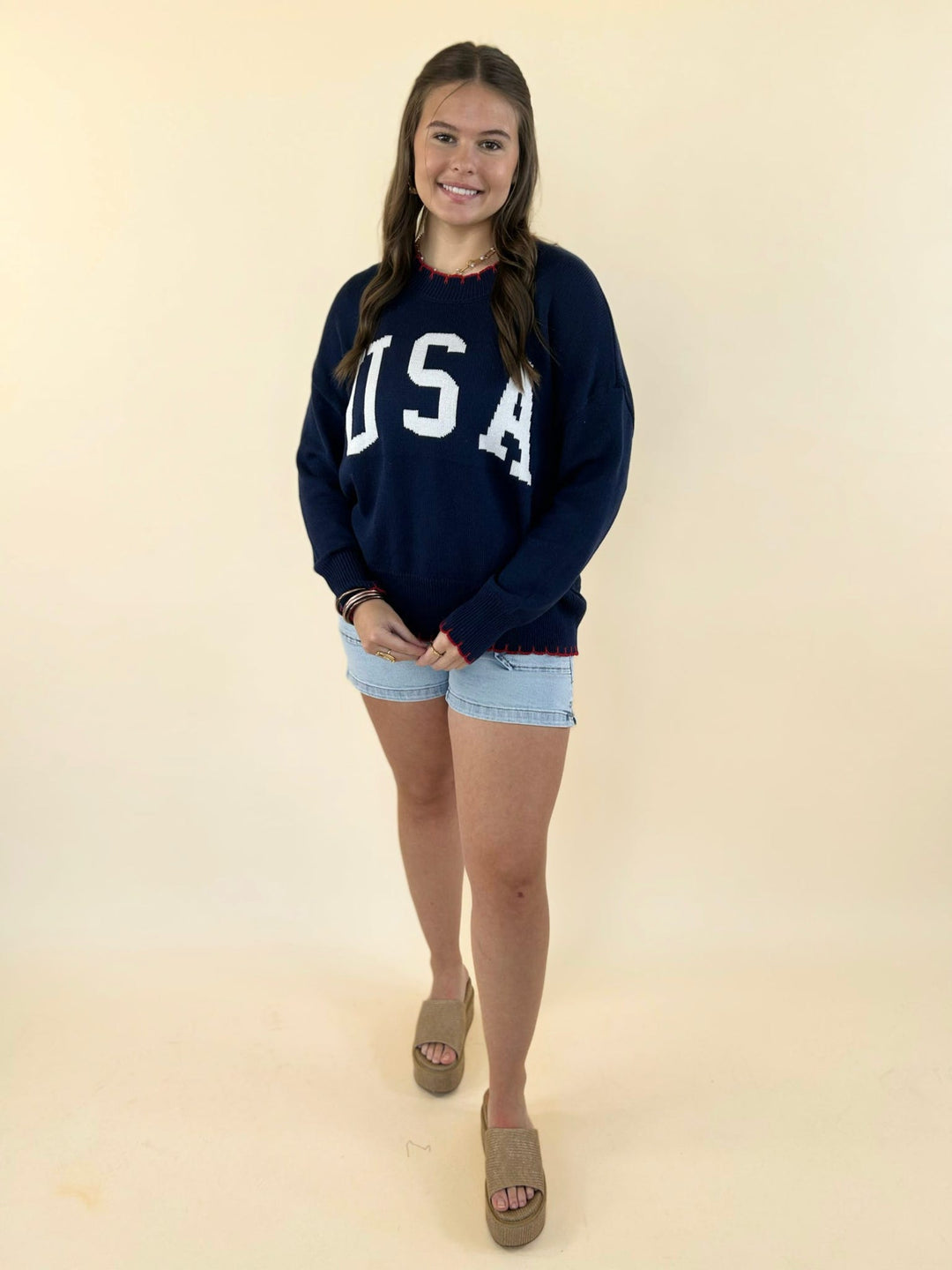 All-American USA Stitch Sweater