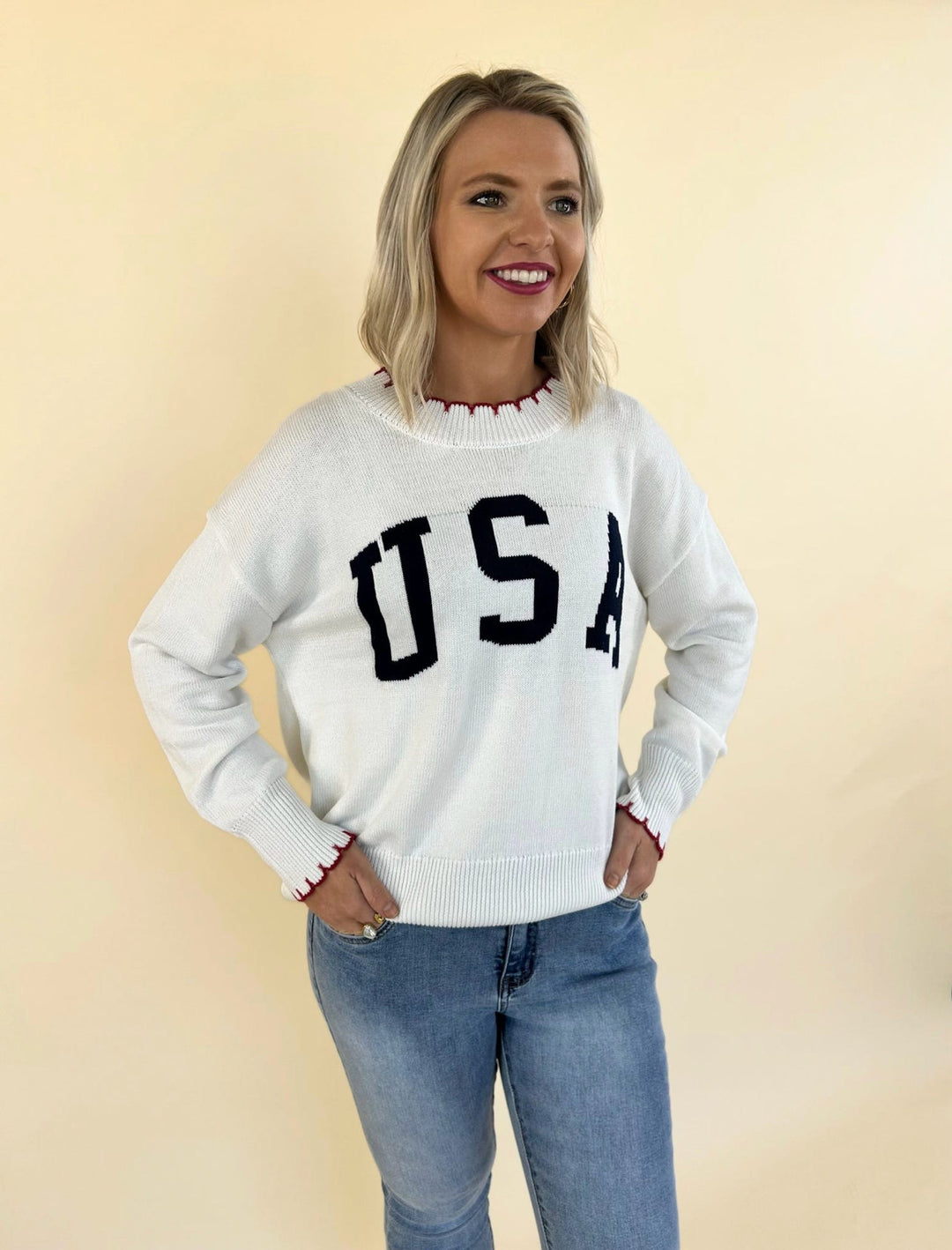 All-American USA Stitch Sweater