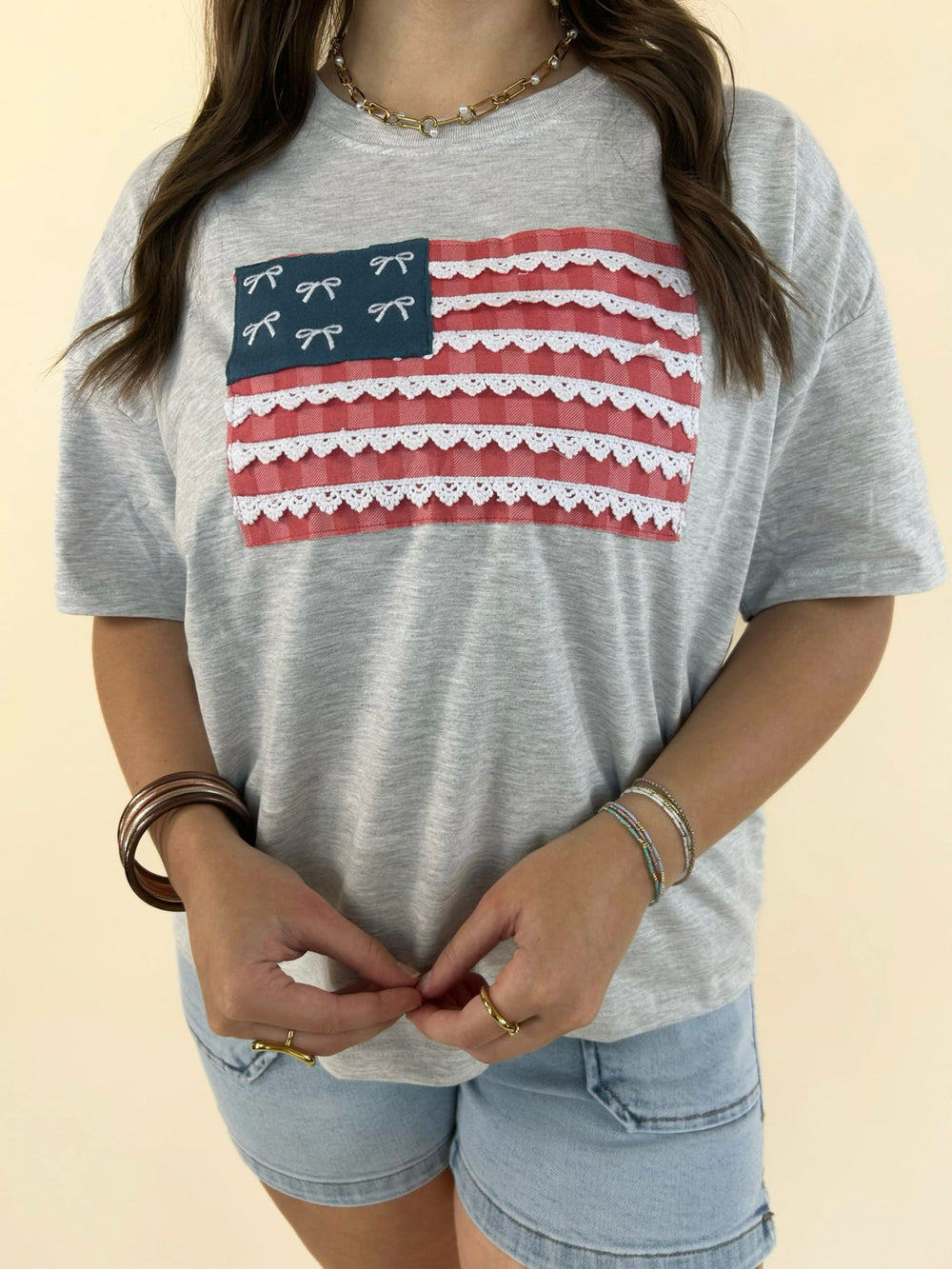 All-American Lace Flag Tee