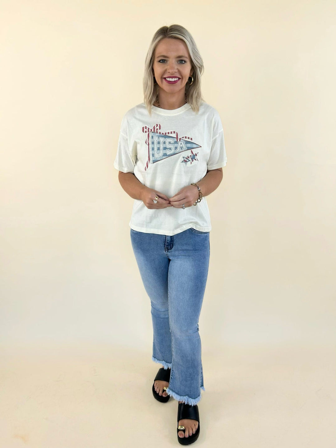 Vintage Americana Pennant Tee