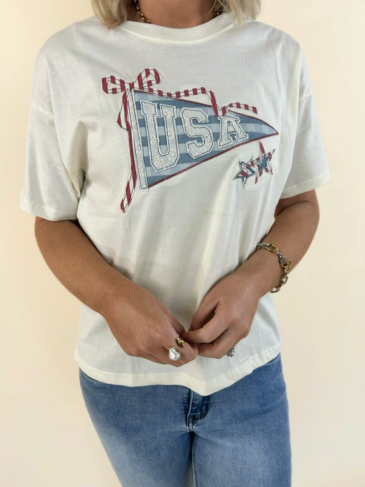 Vintage Americana Pennant Tee