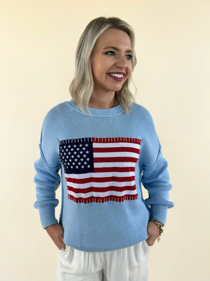 USA Flag Sweater