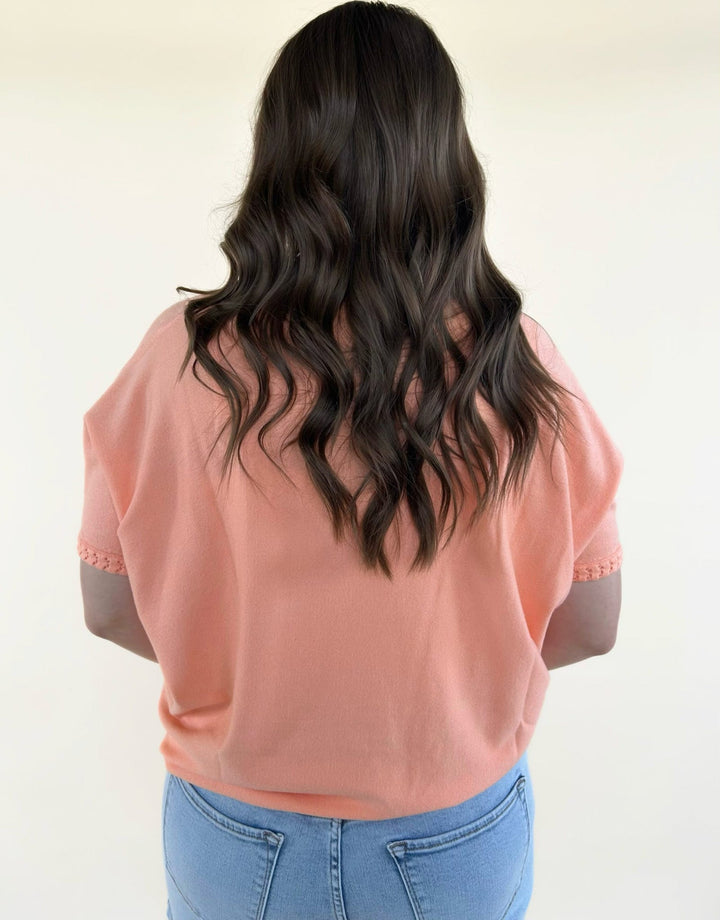 Zayla Lightweight Heavenly-Luxe Short Sleeve Sweater