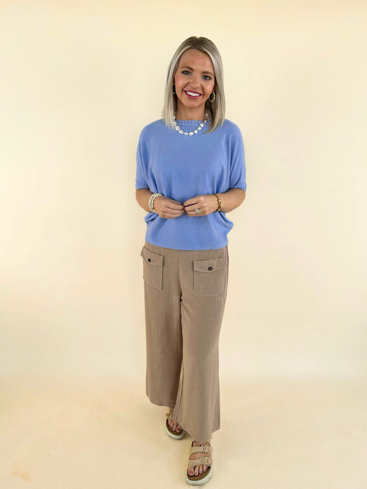 Zayla Lightweight Heavenly-Luxe Short Sleeve Sweater