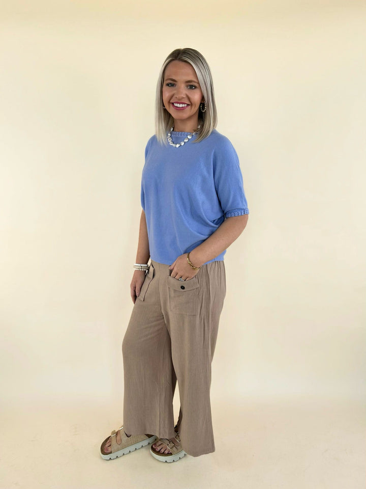 Zayla Lightweight Heavenly-Luxe Short Sleeve Sweater