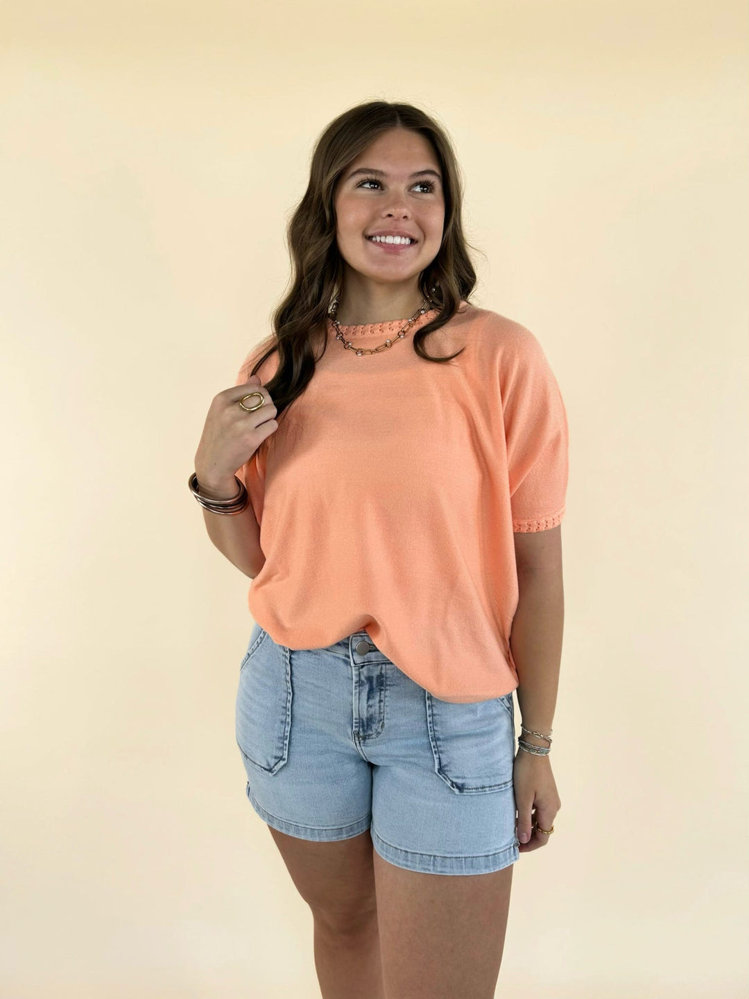 Zayla Lightweight Heavenly-Luxe Short Sleeve Sweater
