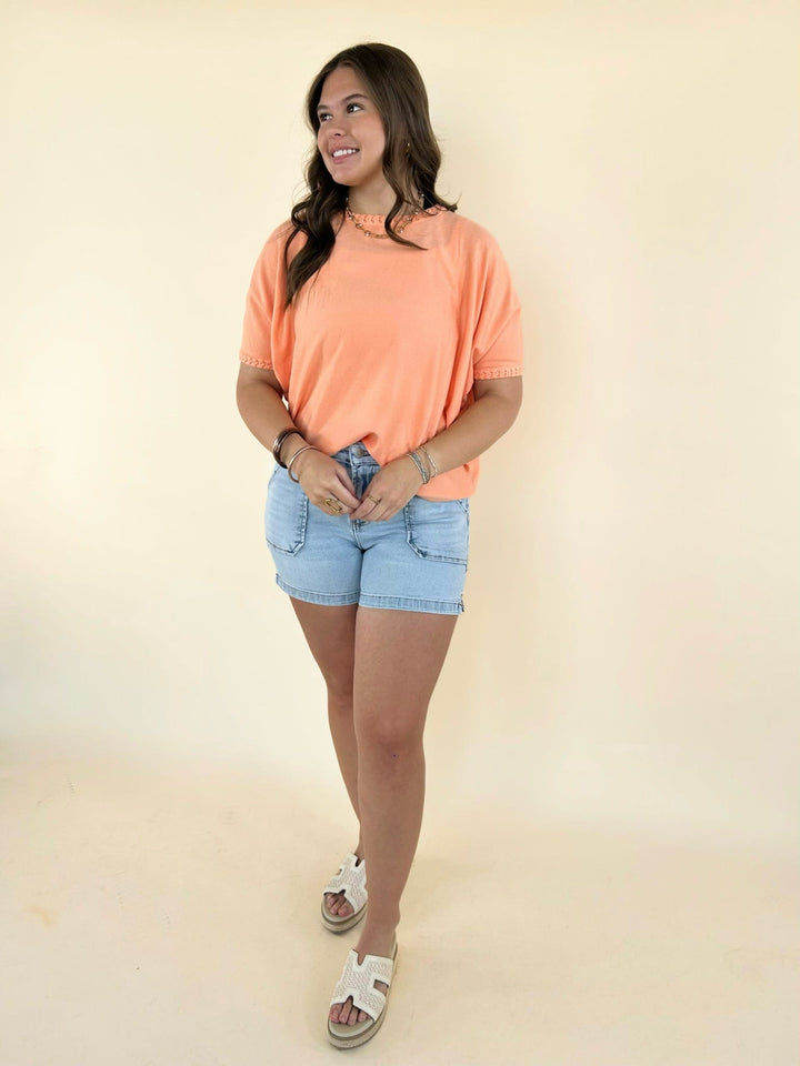 Zayla Lightweight Heavenly-Luxe Short Sleeve Sweater