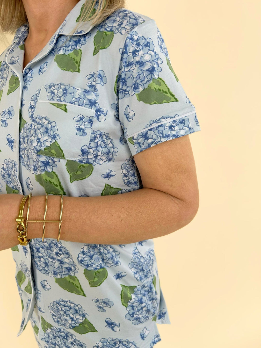 Hydrangea Pajama Set
