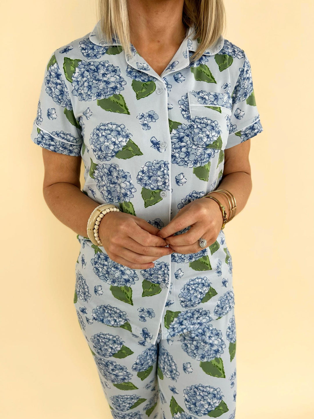 Hydrangea Pajama Set