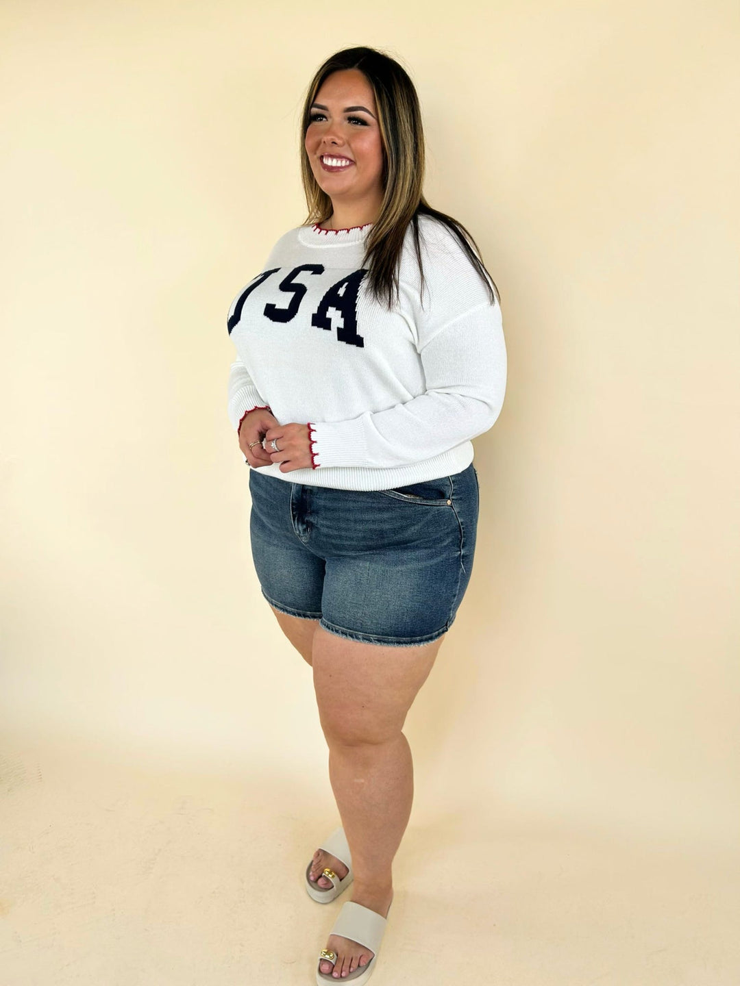 All-American USA Stitch Sweater