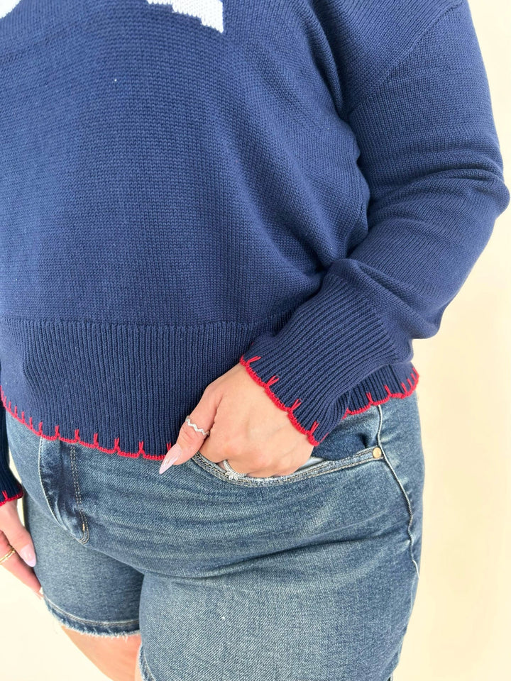 All-American USA Stitch Sweater