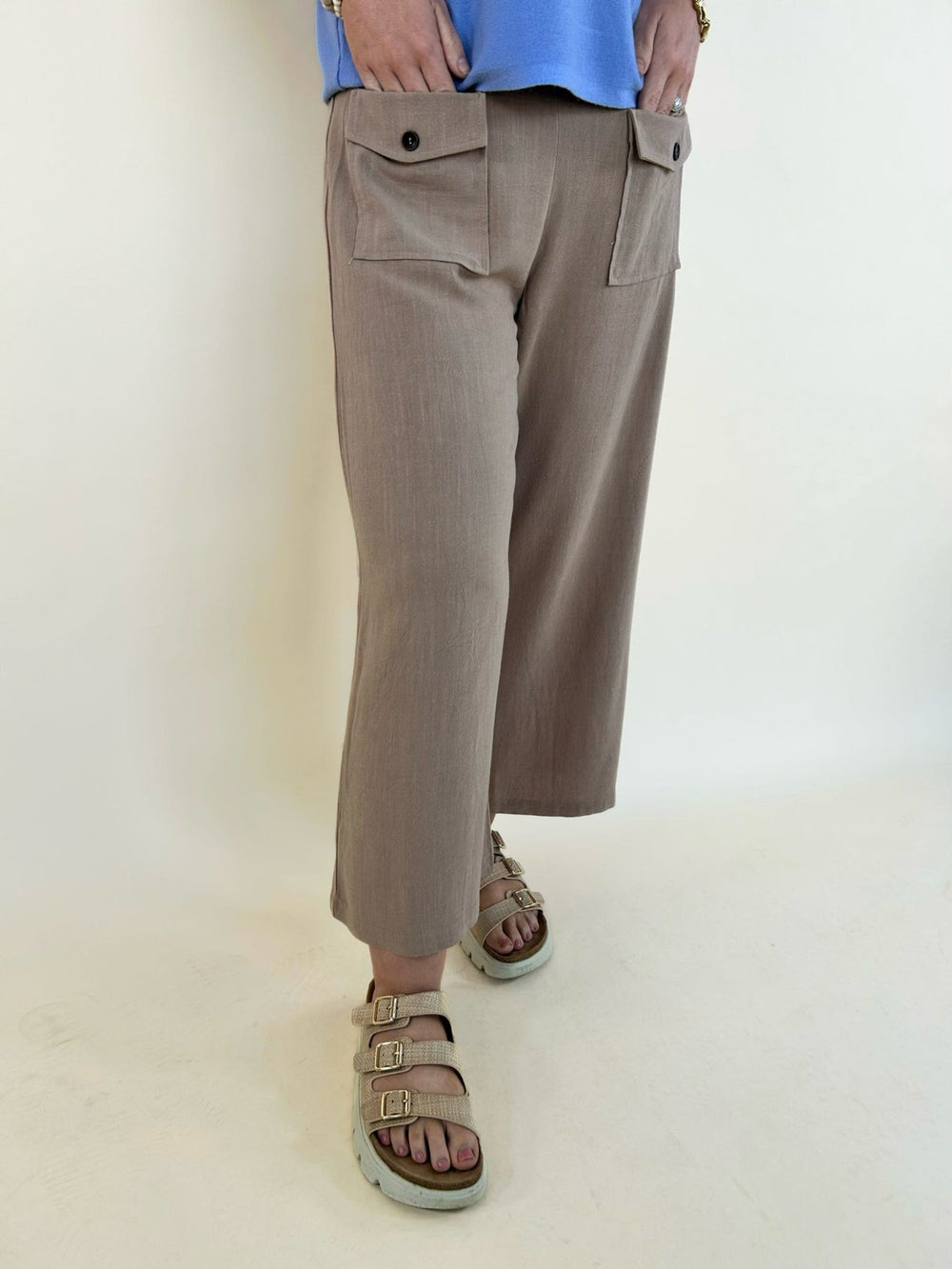 Elin Linen Crop Pant