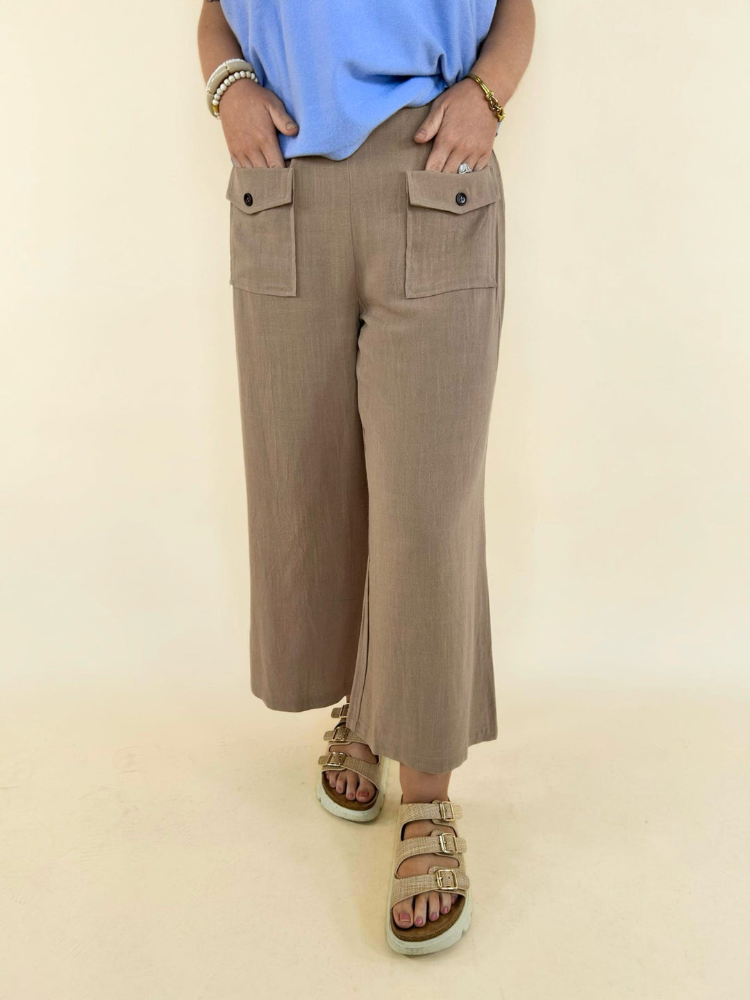Elin Linen Crop Pant