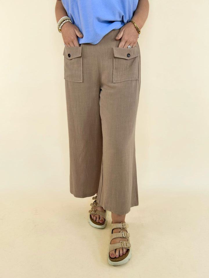 Elin Linen Crop Pant