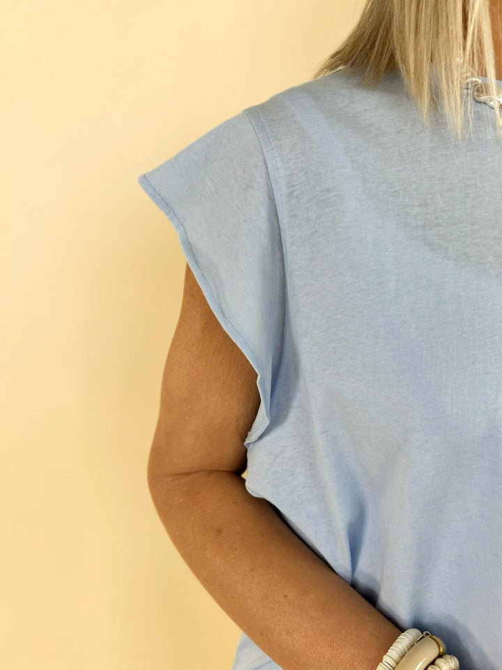 Lilly Ruffle Cap Sleeve Top