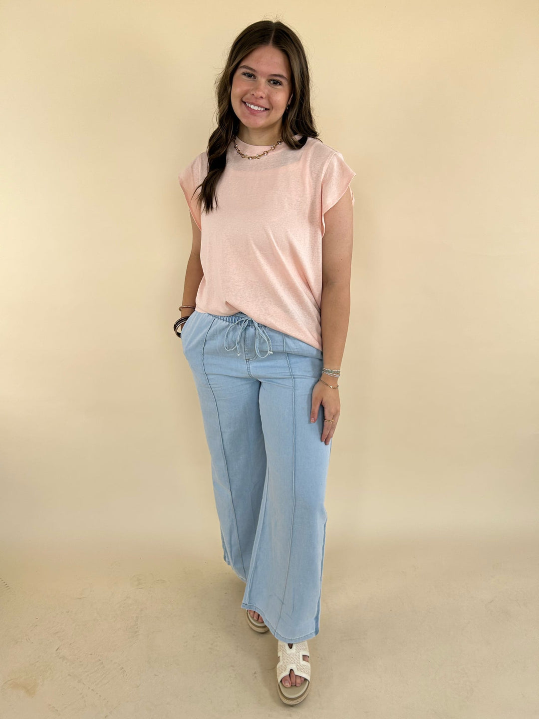 Lilly Ruffle Cap Sleeve Top