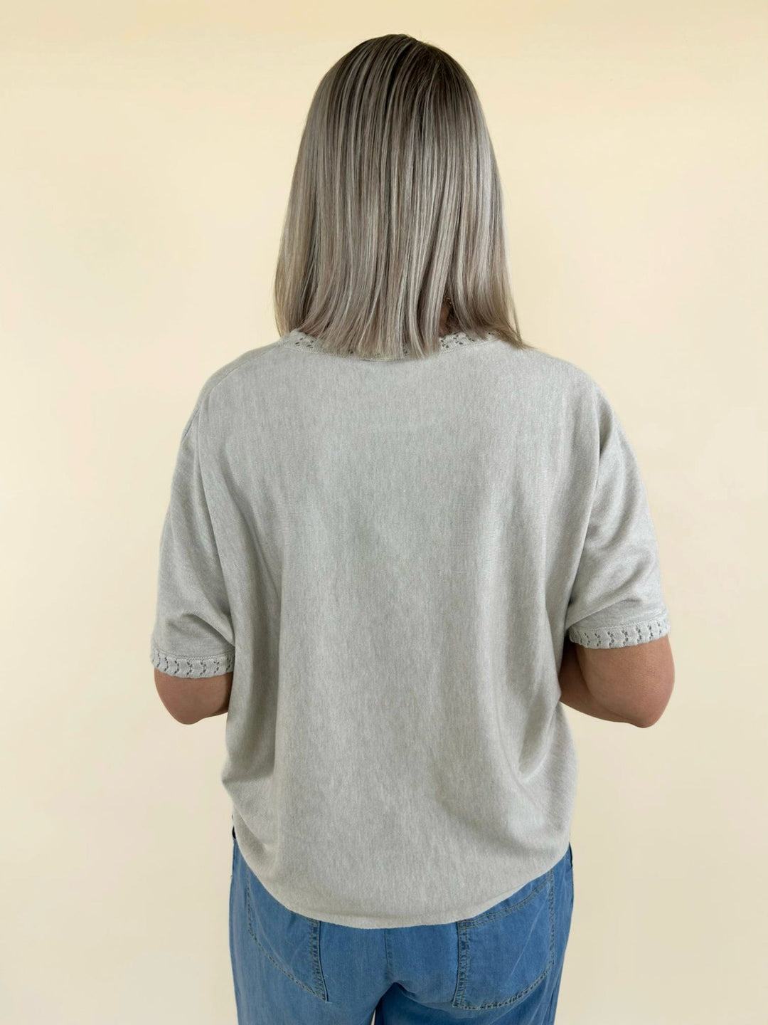 Zayla Lightweight Heavenly-Luxe Short Sleeve Sweater