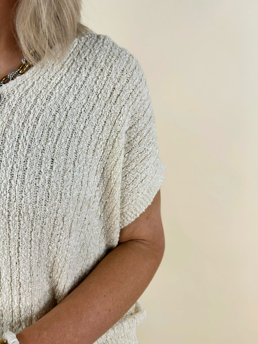 Vina Cozy Button Knit Sweater