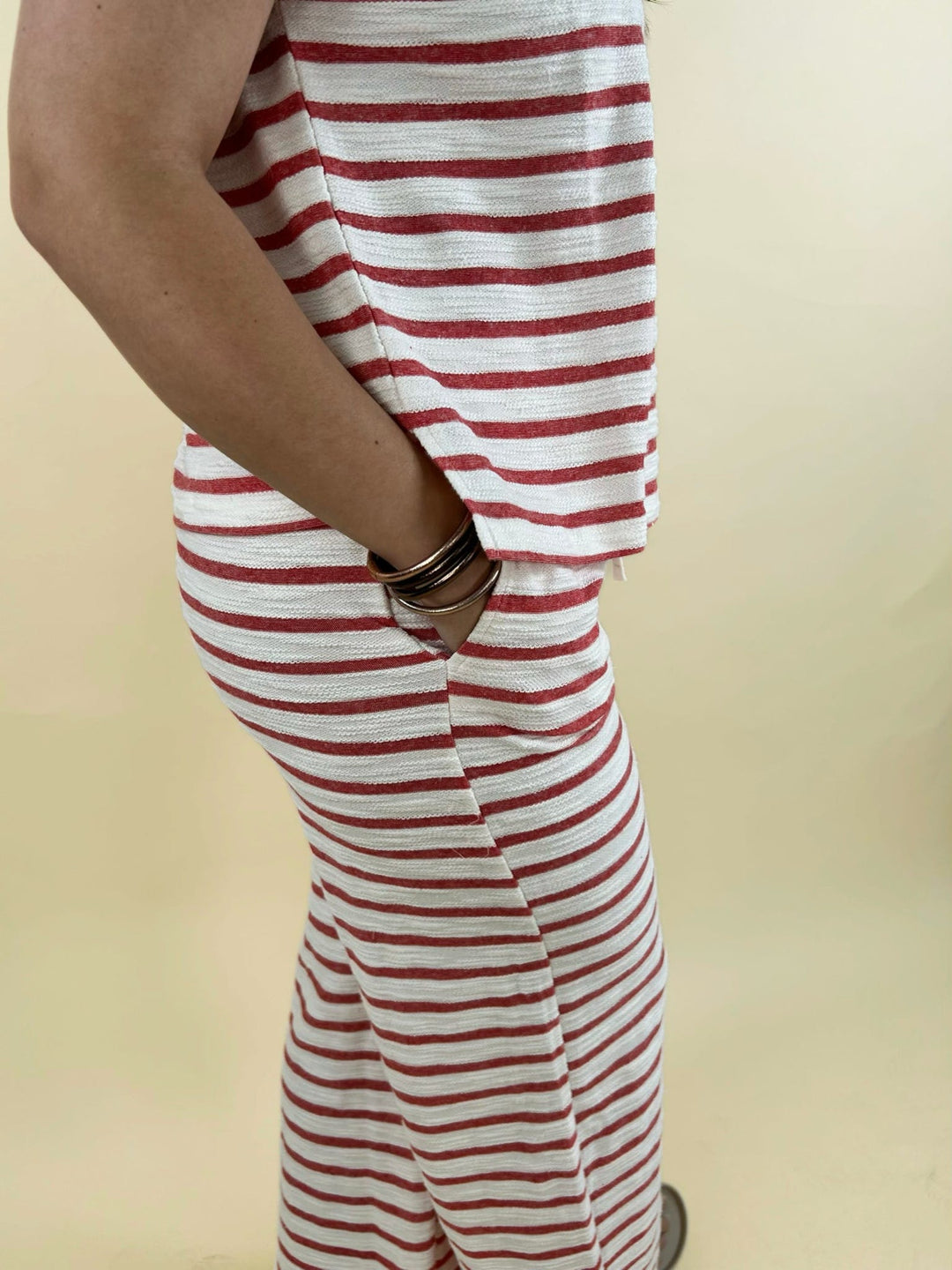 Alia Striped Knit Set