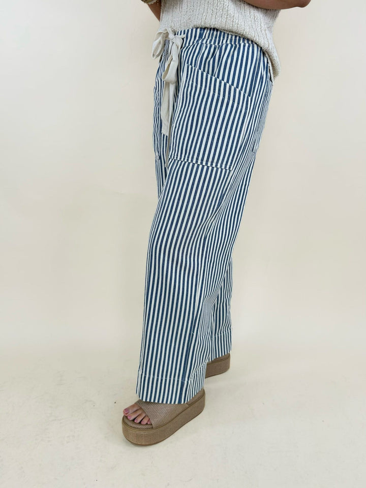 Zerel Striped Drawstring Pants