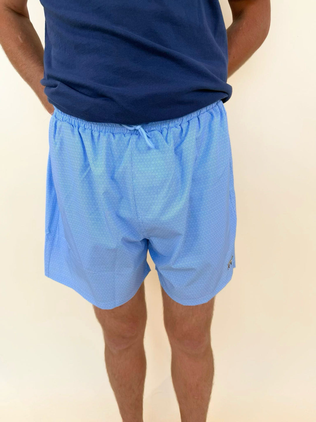 light blue performance shorts, men&