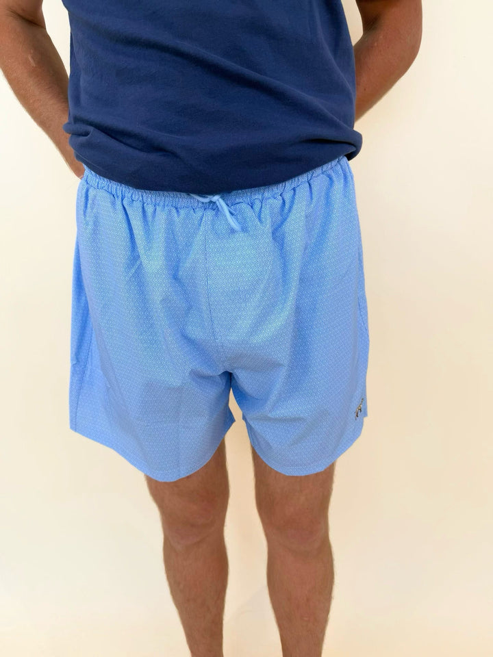 light blue performance shorts, men&