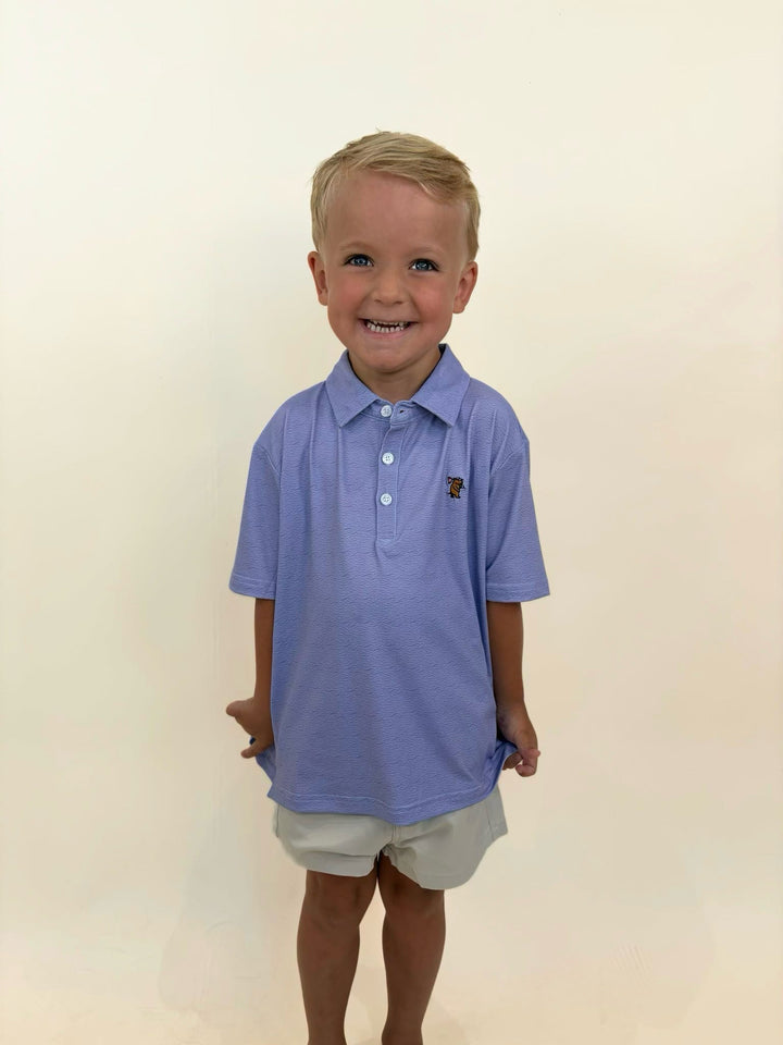 Caddie youth performance polo, boys lavender golf polo, kids golf shirt, youth athletic polo, boys country club apparel, lightweight performance polo, southern boys golf clothing, youth spring polo shirt