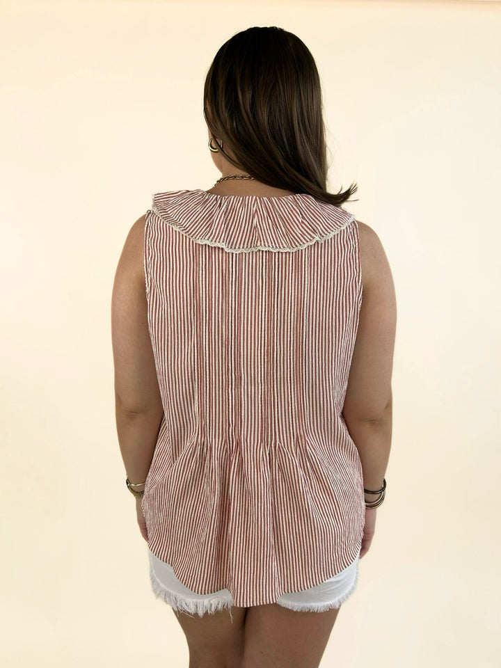 Sancia Stripe Sleeveless Top