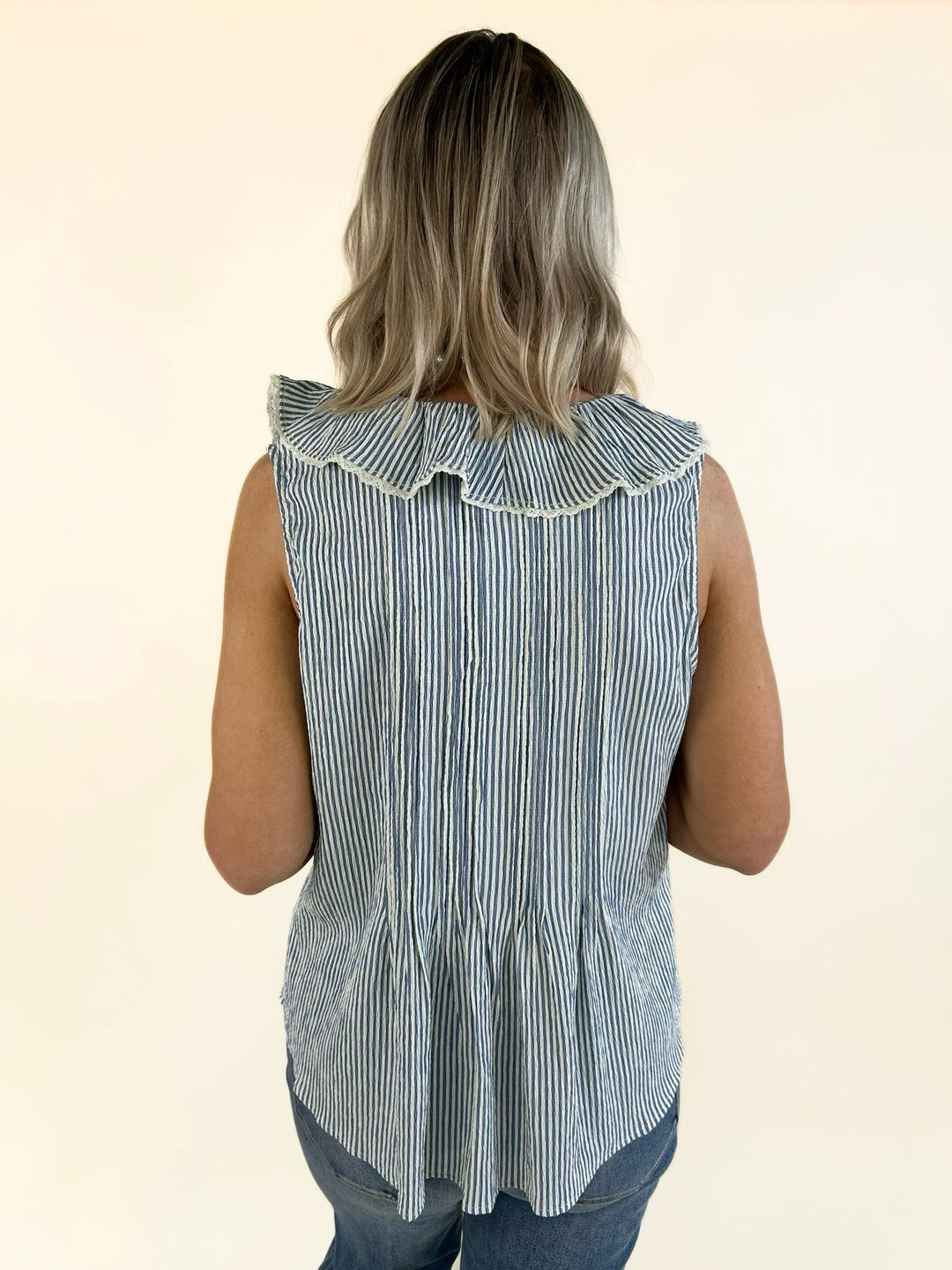 Sancia Stripe Sleeveless Top