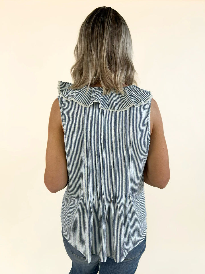 Sancia Stripe Sleeveless Top